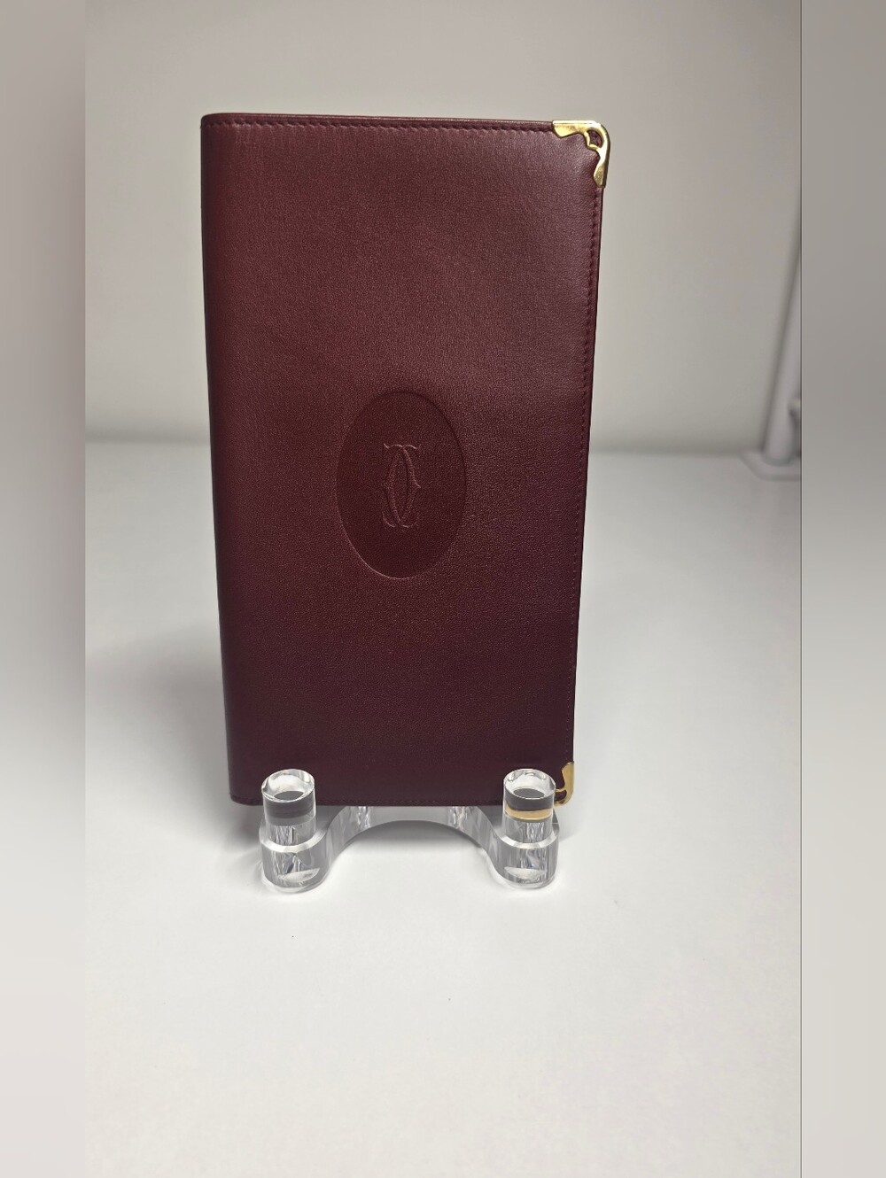 Cartier Burgundy Long Leather Wallet